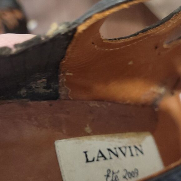 𝅺lanvin Strappy Leather Heels - Picture 6 of 8